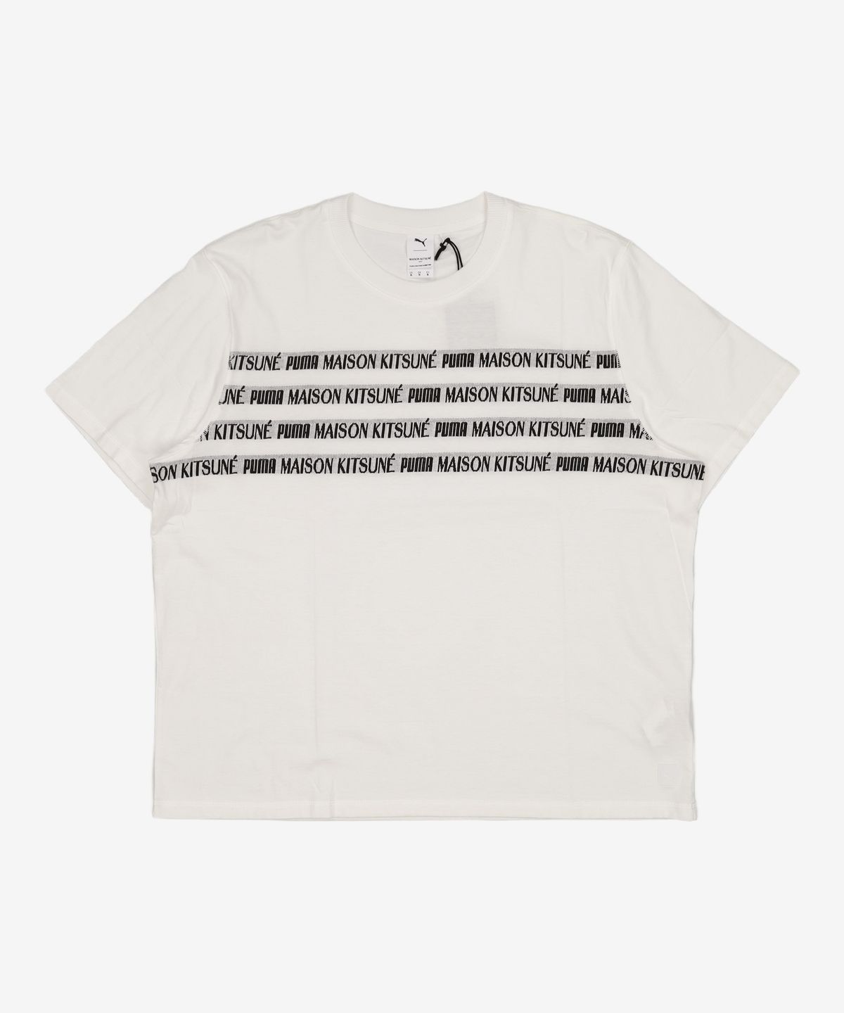 푸마(PUMA) 푸마 X 메종 키츠네 엔지니어드 반소매 티셔츠 - 화이트 / 532328-02 XL