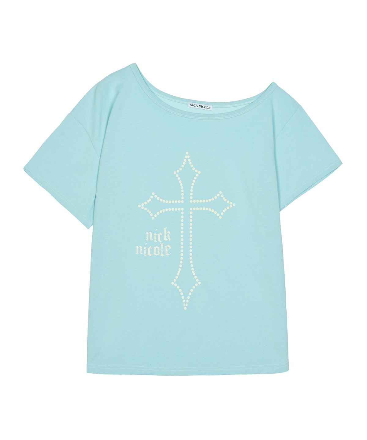 닉앤니콜(NICK&NICOLE) CROSS OFF SHOULDER TOP_GREEN
