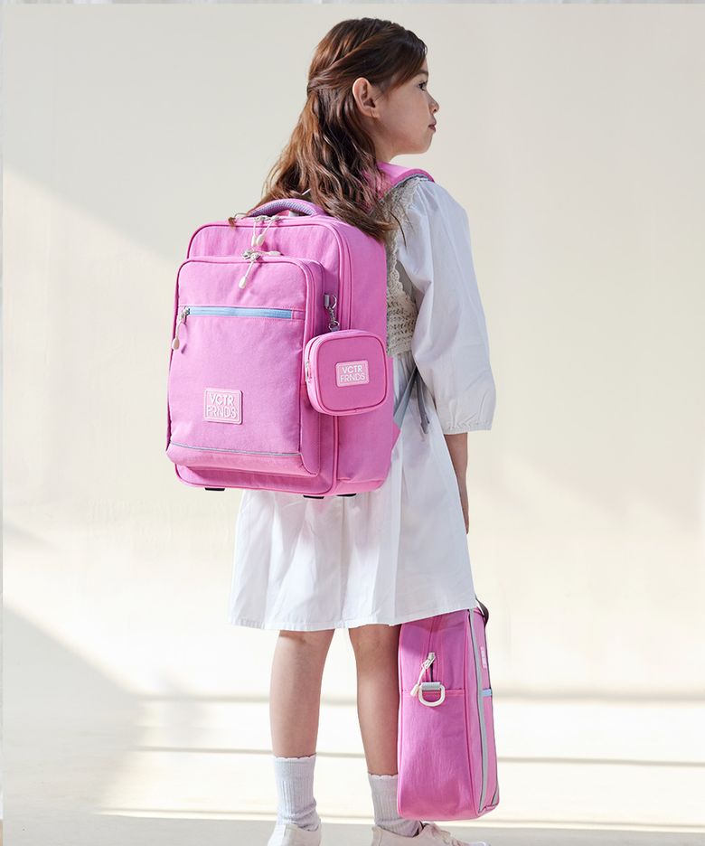 초등학생 경량 책가방2종세트 모노라이트 워셔블_블라썸핑크 (책가방+보조가방)