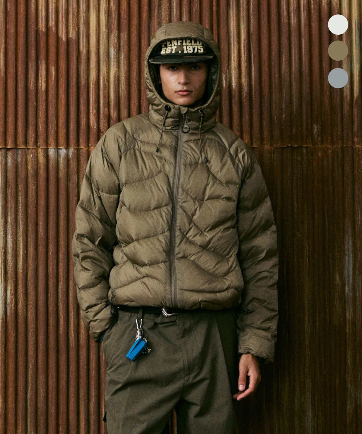 펜필드(PENFIELD) [PF]매시프 라이트 쉘 다운_FS4WD17U