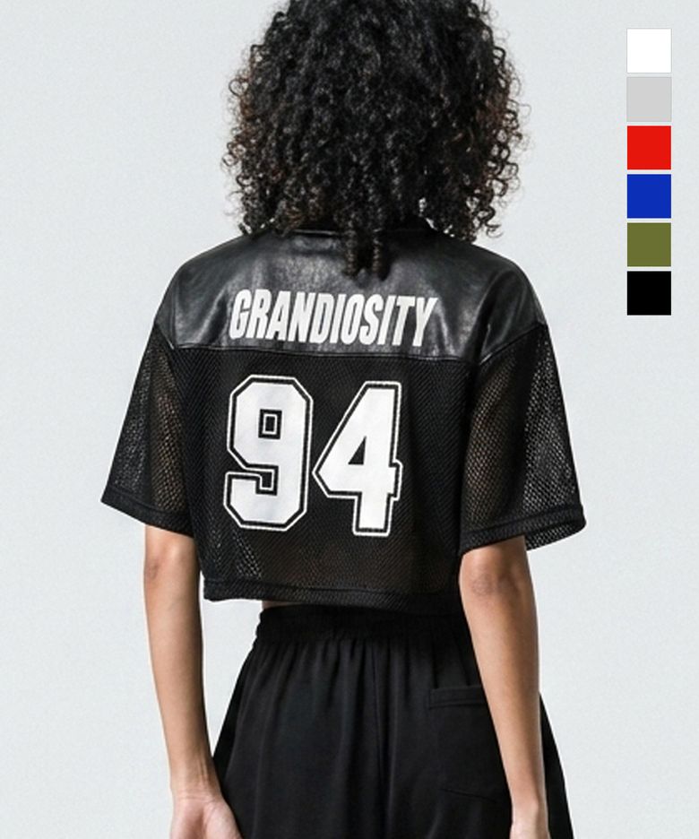 [짐웨어] Crop Mesh Rugby Jersey (5컬러)