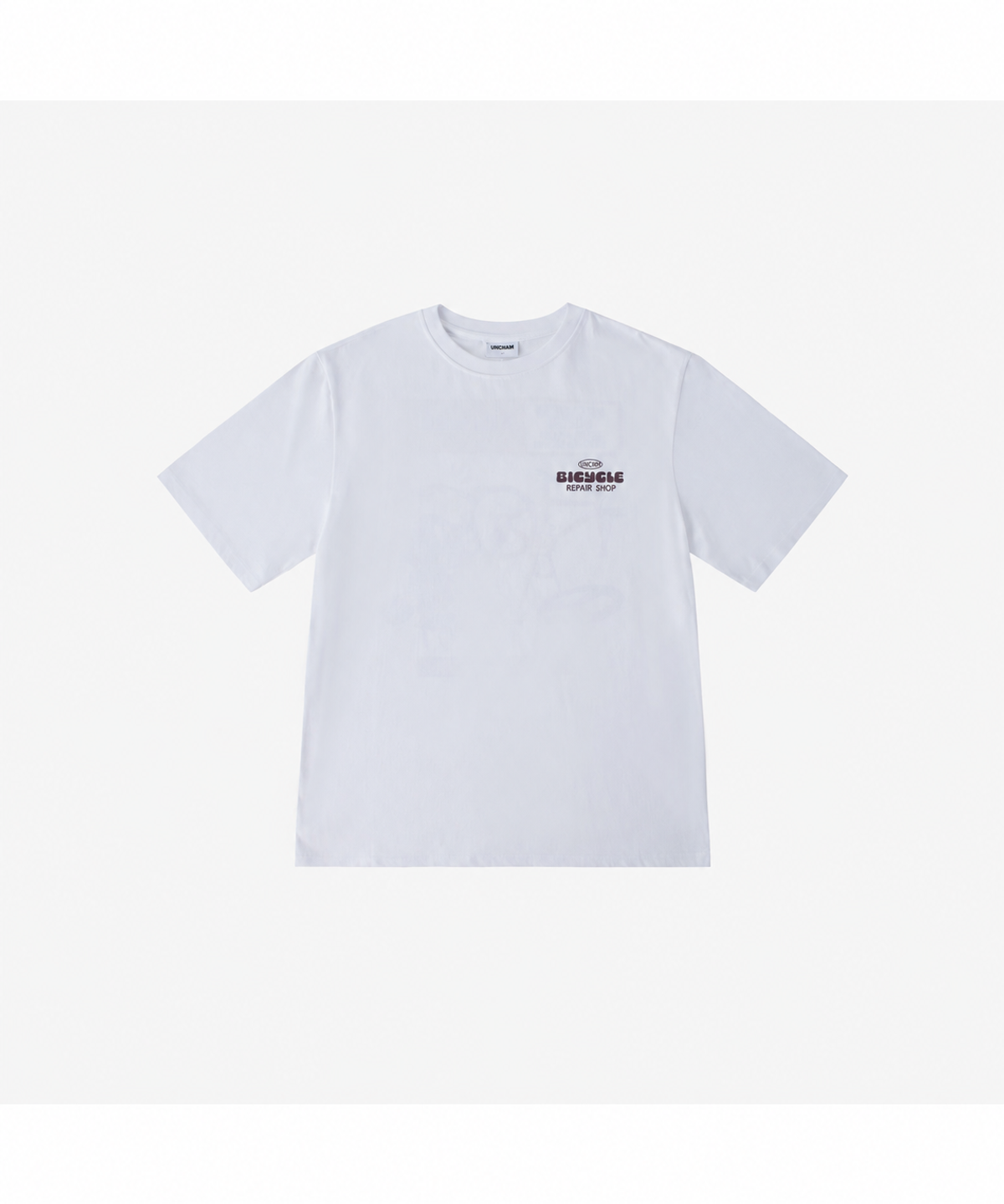 언커먼(UNCMN) HONEY BADGER REPAIR T-SHIRT WHITE