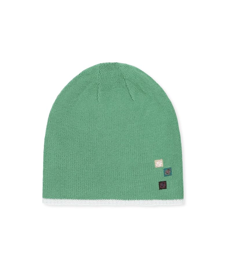 Reversible Net Beanie Green