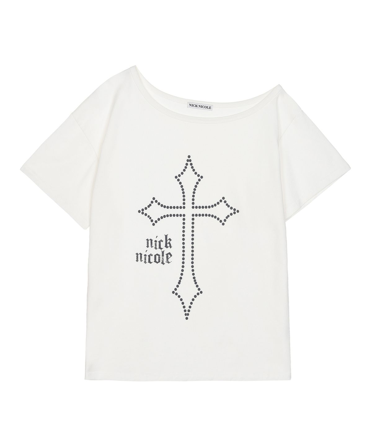 닉앤니콜(NICK&NICOLE) CROSS OFF SHOULDER TOP_CREAM