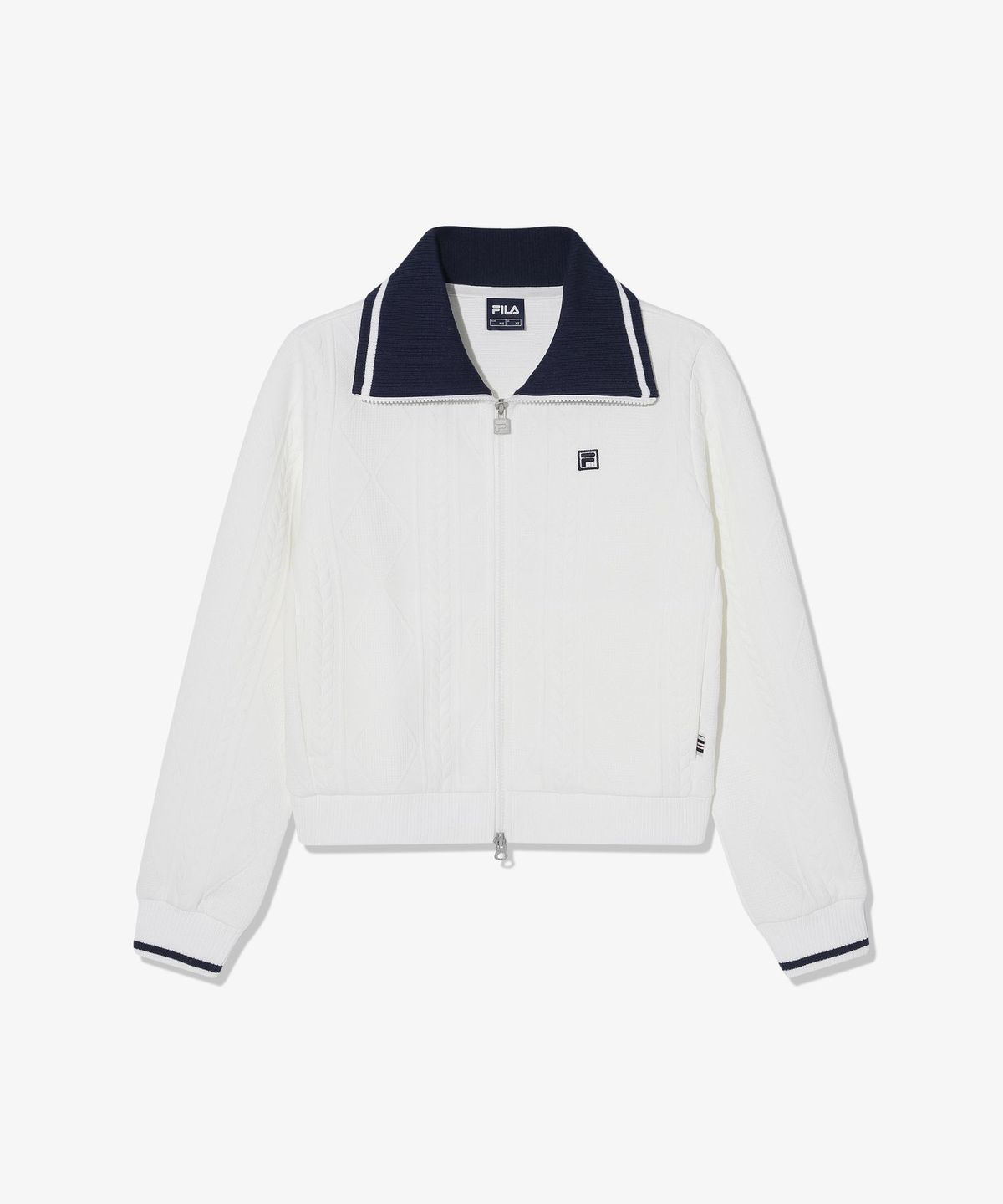 휠라(FILA) 카라 니트 집업(FS263ST02F001191)