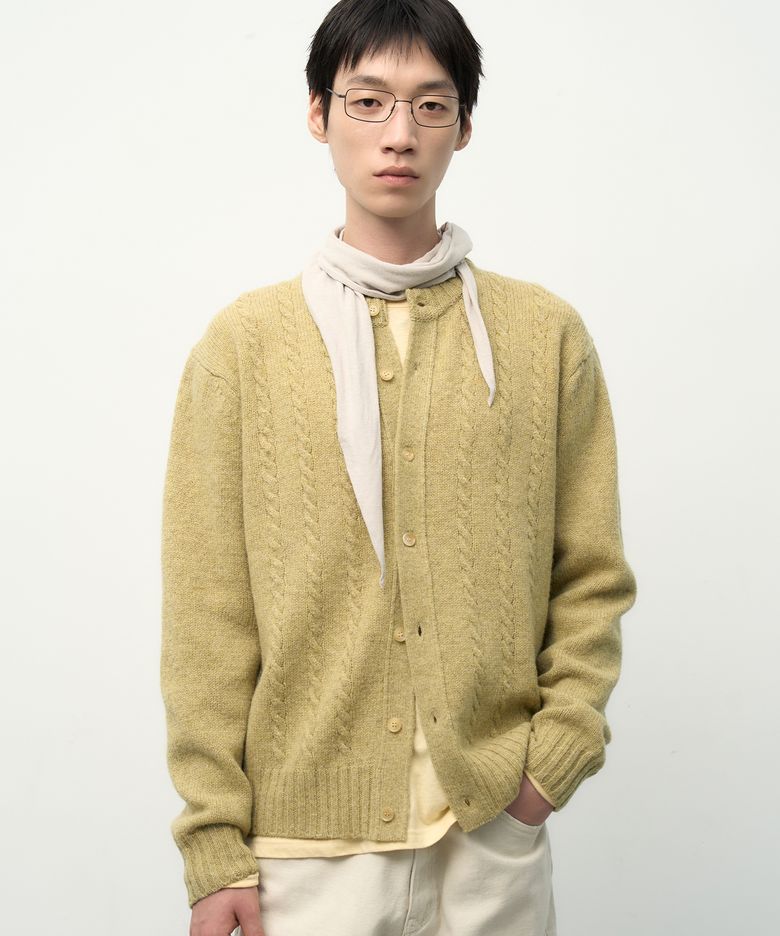 라초 울 블렌디드 스카프 베이지