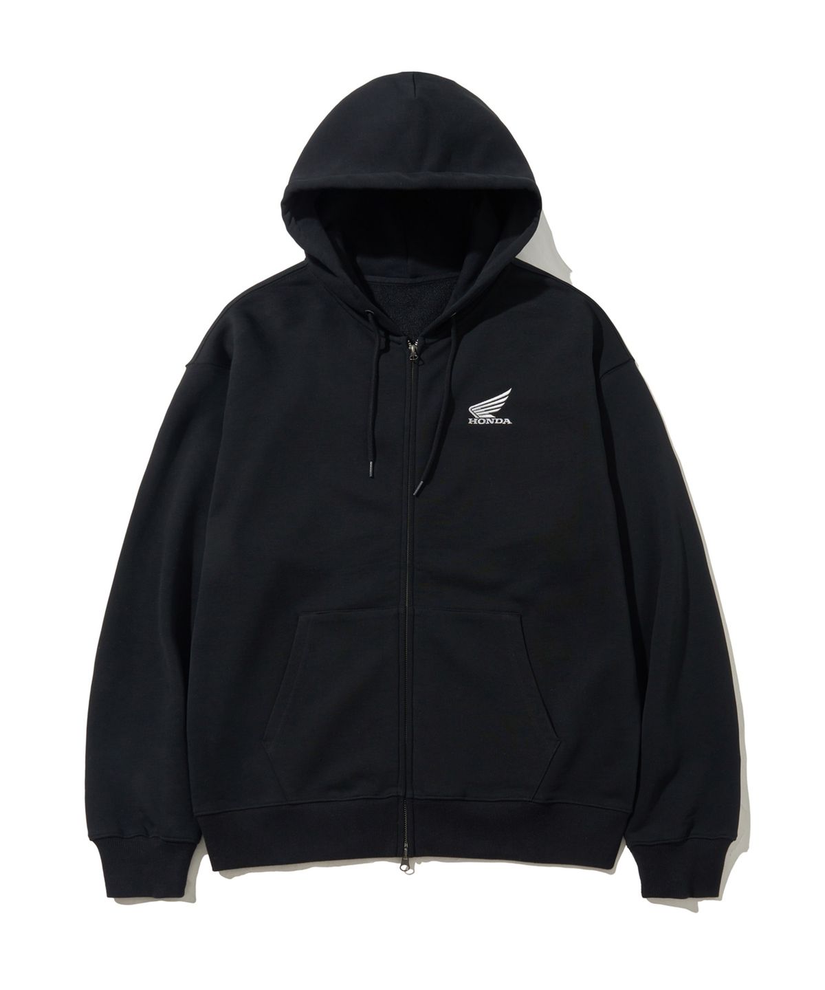 핍스 모터사이클(PHYPS MOTORCYCLE) Motorcycle Club Wing Hoodie Zip-Up Black