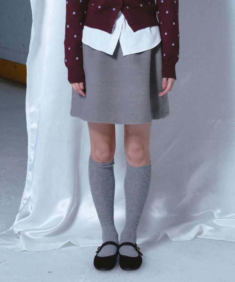 Semi Balloon Skirt Gray