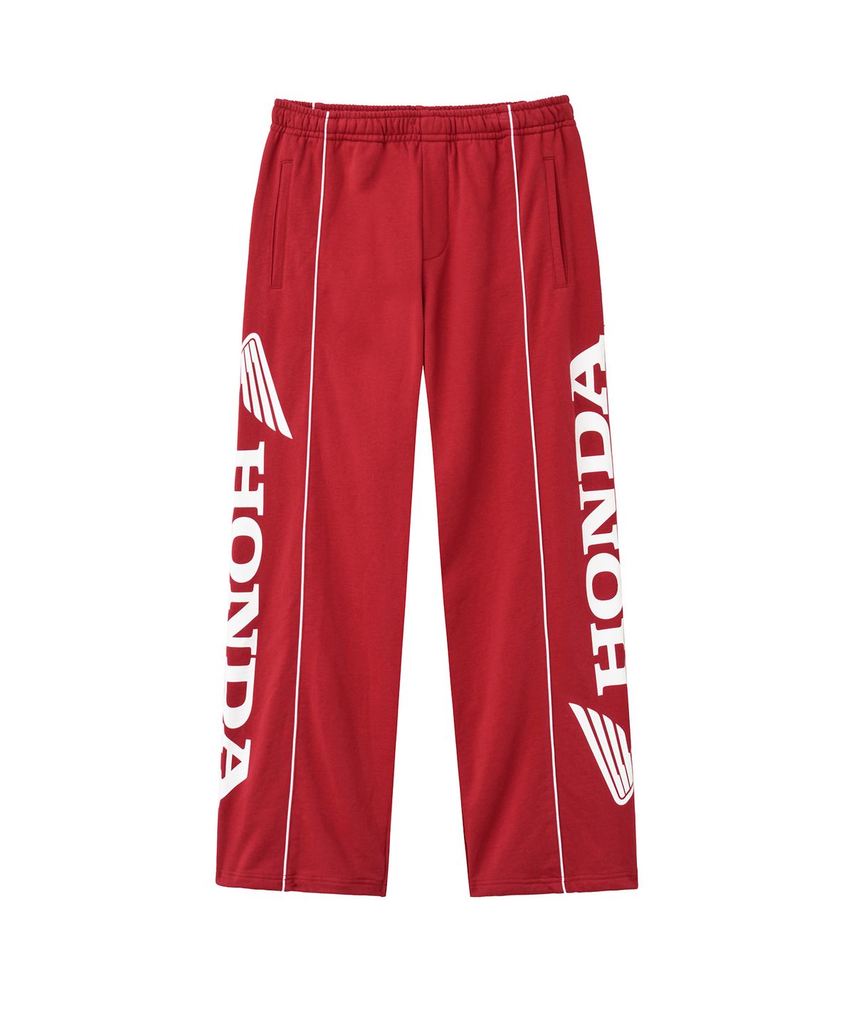 핍스 모터사이클(PHYPS MOTORCYCLE) Racing Piping Sweatpants Red