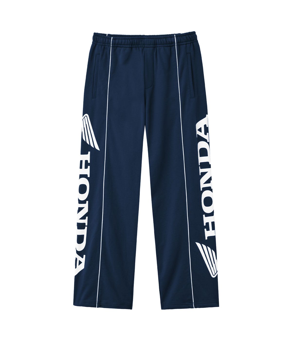 핍스 모터사이클(PHYPS MOTORCYCLE) Racing Piping Sweatpants Navy