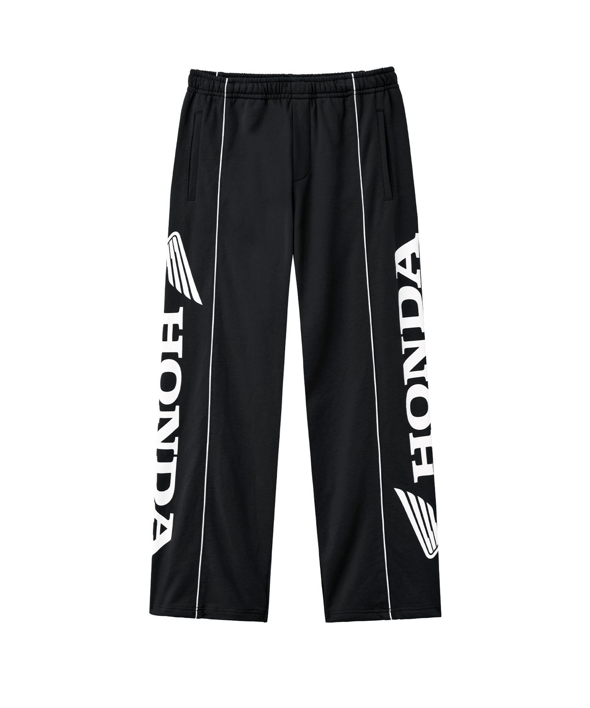 핍스 모터사이클(PHYPS MOTORCYCLE) Racing Piping Sweatpants Black