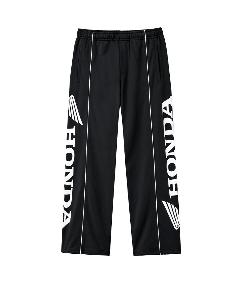 Racing Piping Sweatpants Black