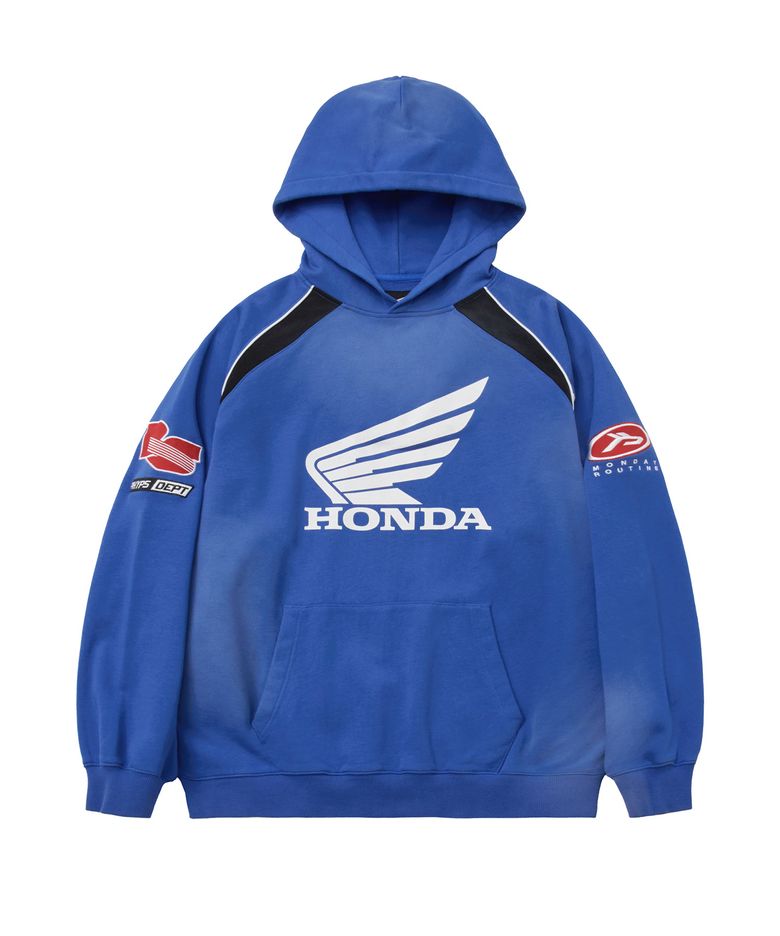 Honda Motorcycle Hoodie Blue