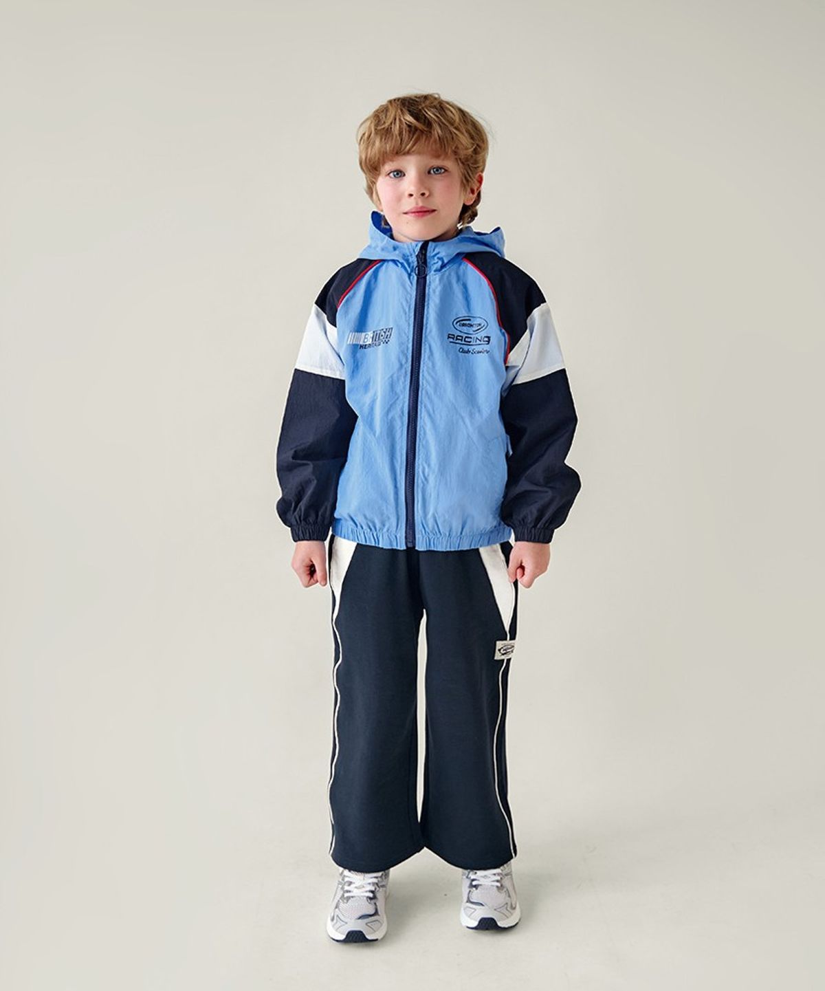 월튼키즈(WALTON KIDS) 컬러블록화섬바람막이점퍼