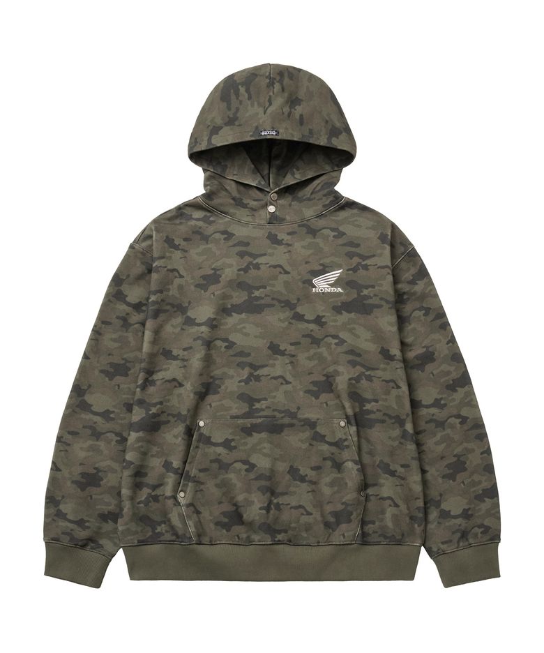 Honda Small Wing Rivet Point Hoodie Camo