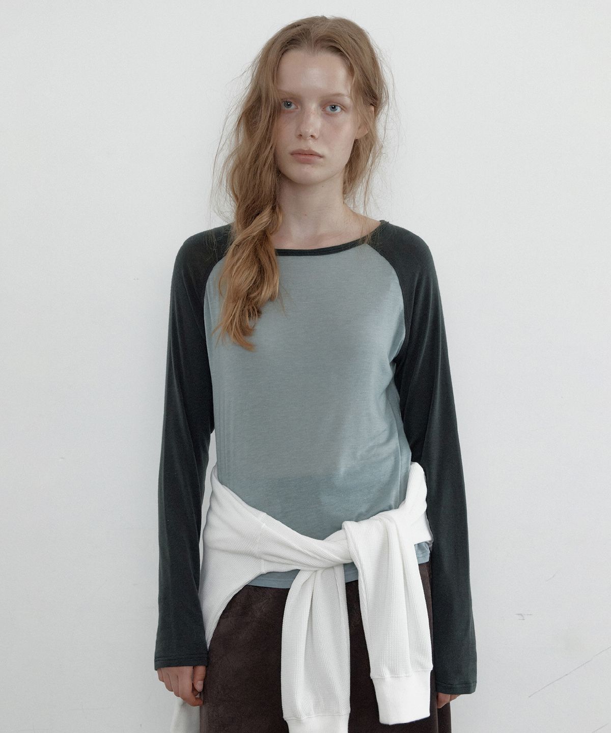 토아베(TOAVE) Soft Tencel Raglan Tee (Sky blue)