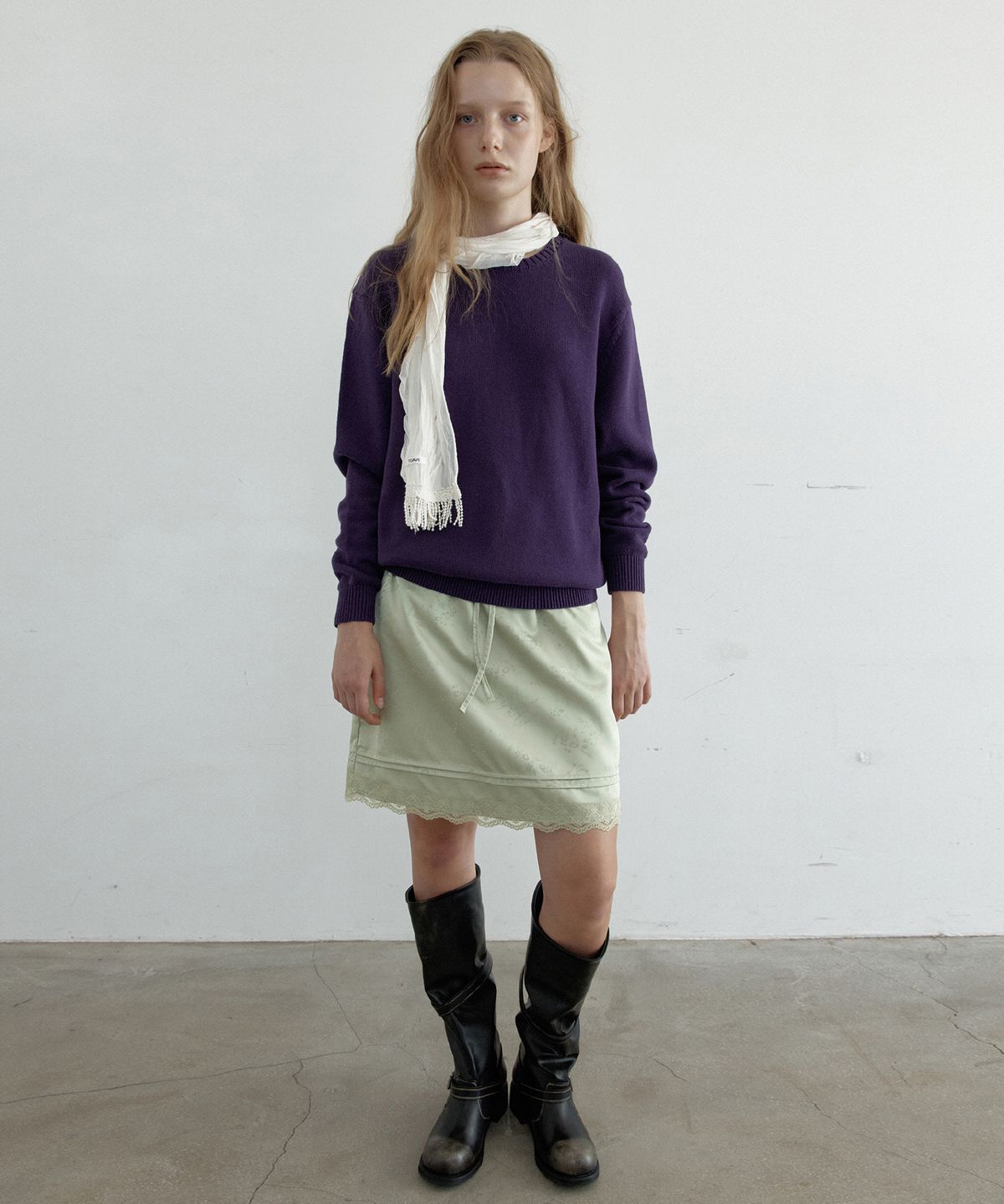 토아베(TOAVE) Windflower Midi Skirt (Green)