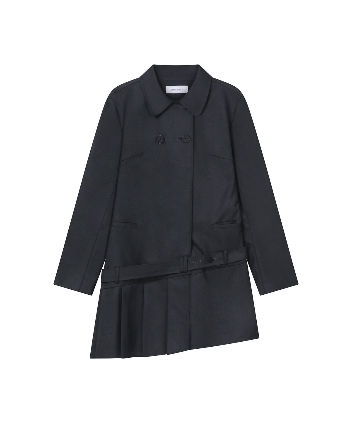 미세키서울(MISEKI SEOUL) Classic belted jacket dress CHARCOAL