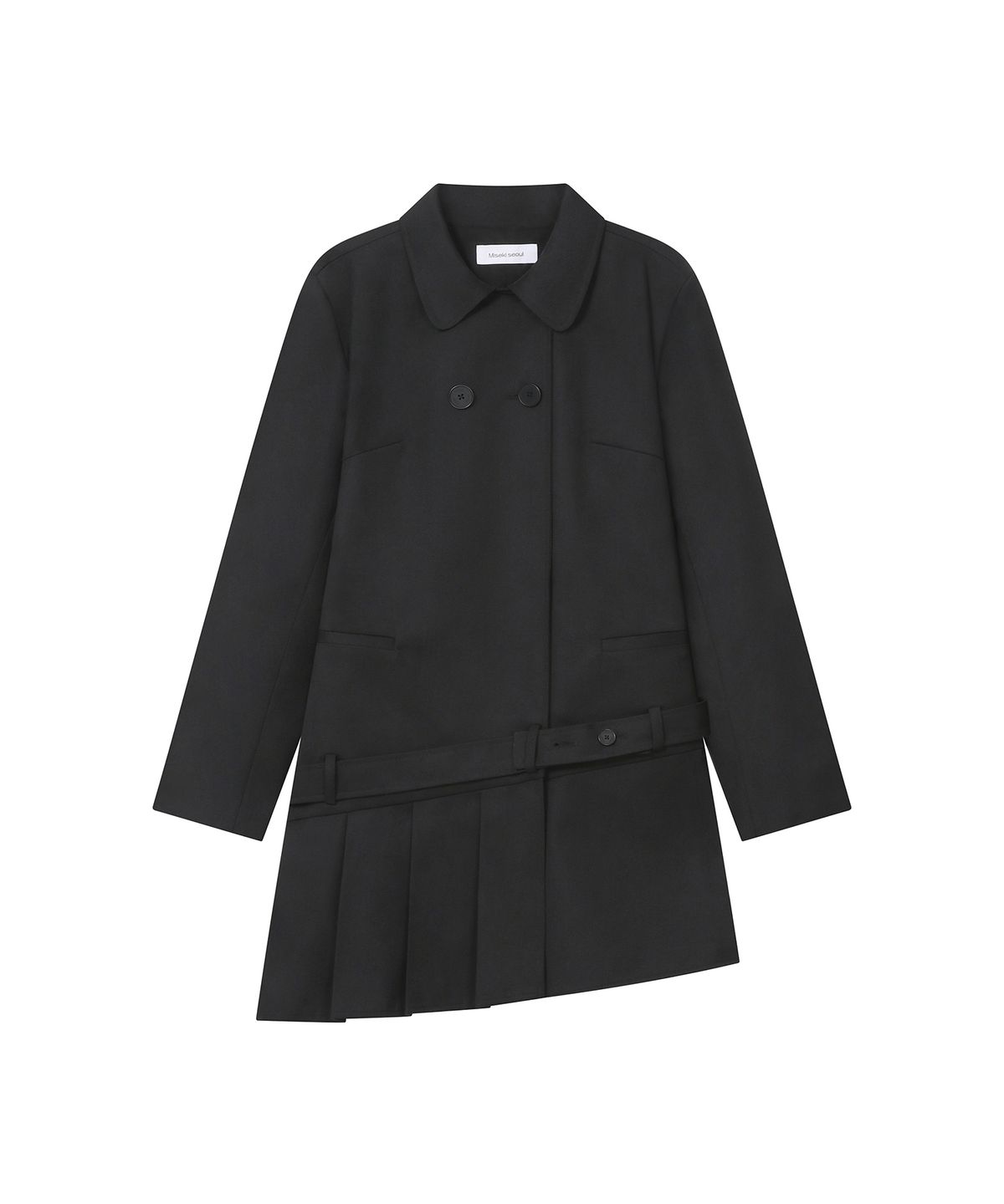 미세키서울(MISEKI SEOUL) Classic belted jacket dress BLACK