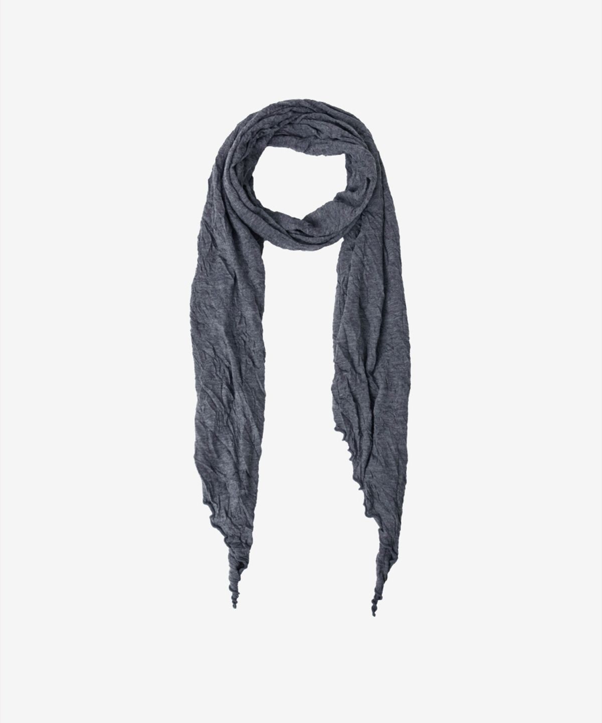 인사일런스 우먼(INSILENCE WOMEN) [JAPAN FABRIC] 크리즈 스카프 CHARCOAL
