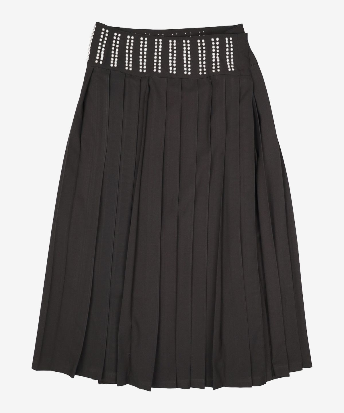 김미더영(GIMMETHEYOUNG) G_FULLY STUDDED BELT SKIRT / BLACK 1