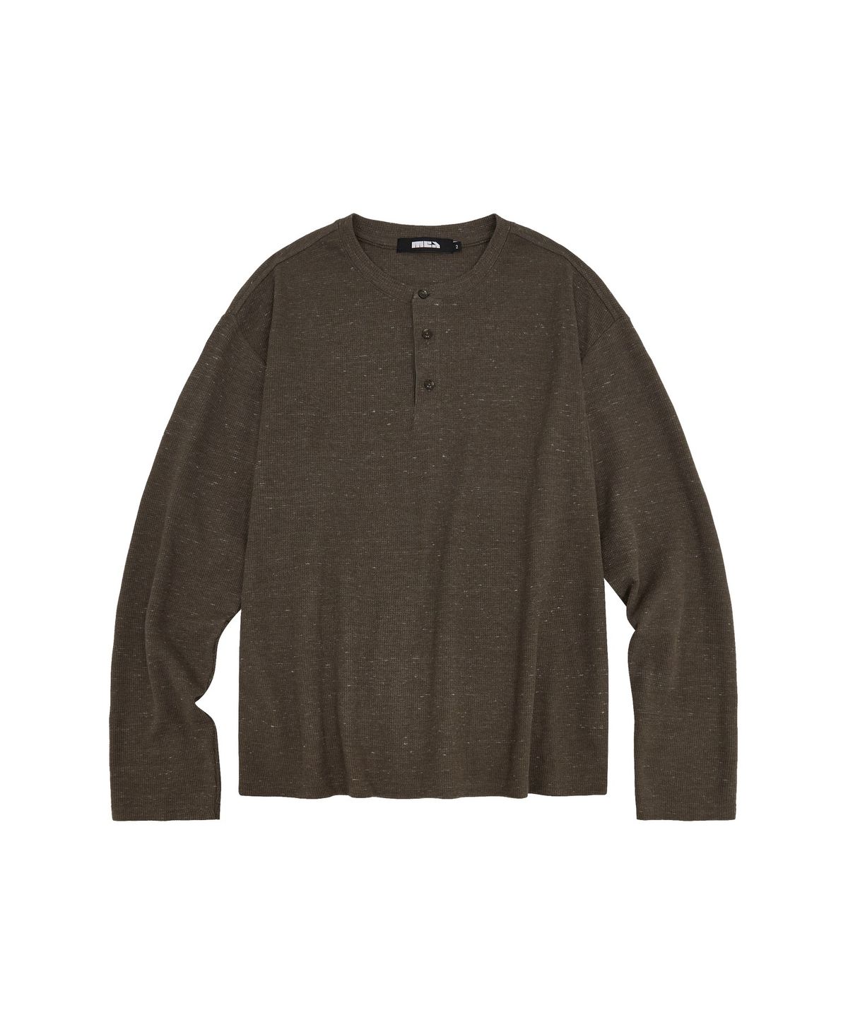 메아(MEA) THERMAL HENLEY NECK L/S [BROWN]