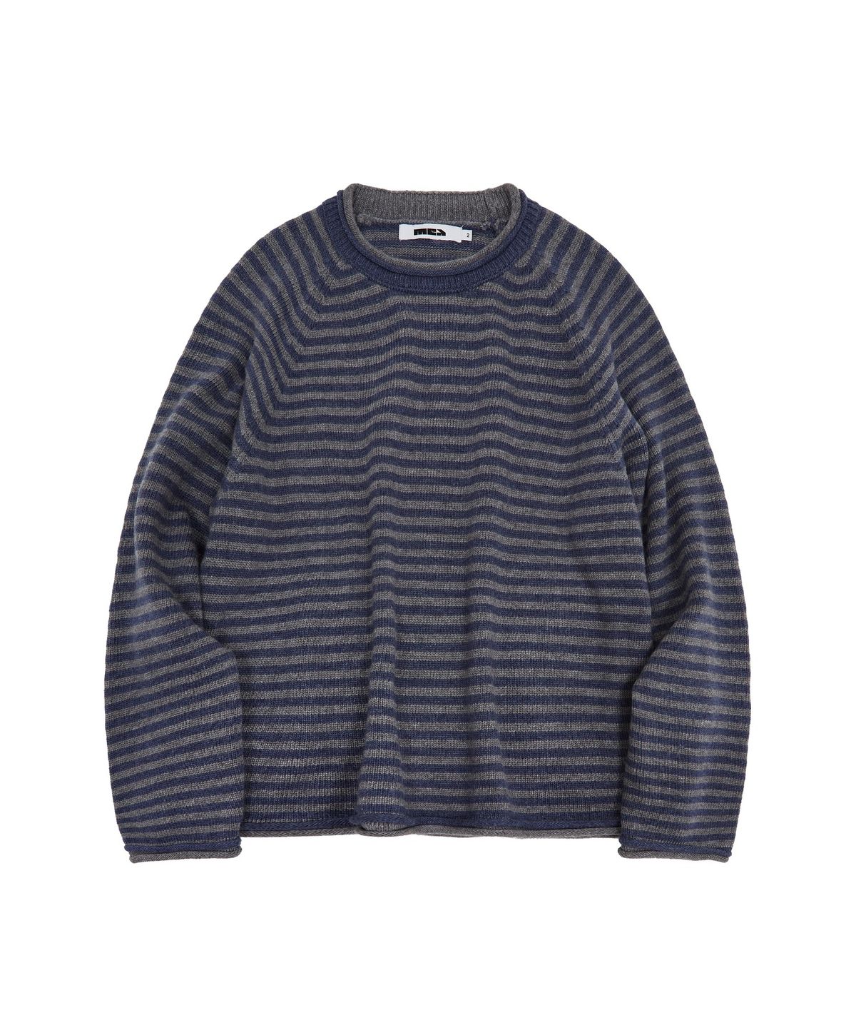 메아(MEA) NECK LAYERED WOOL KNIT [DUTCH BLUE]