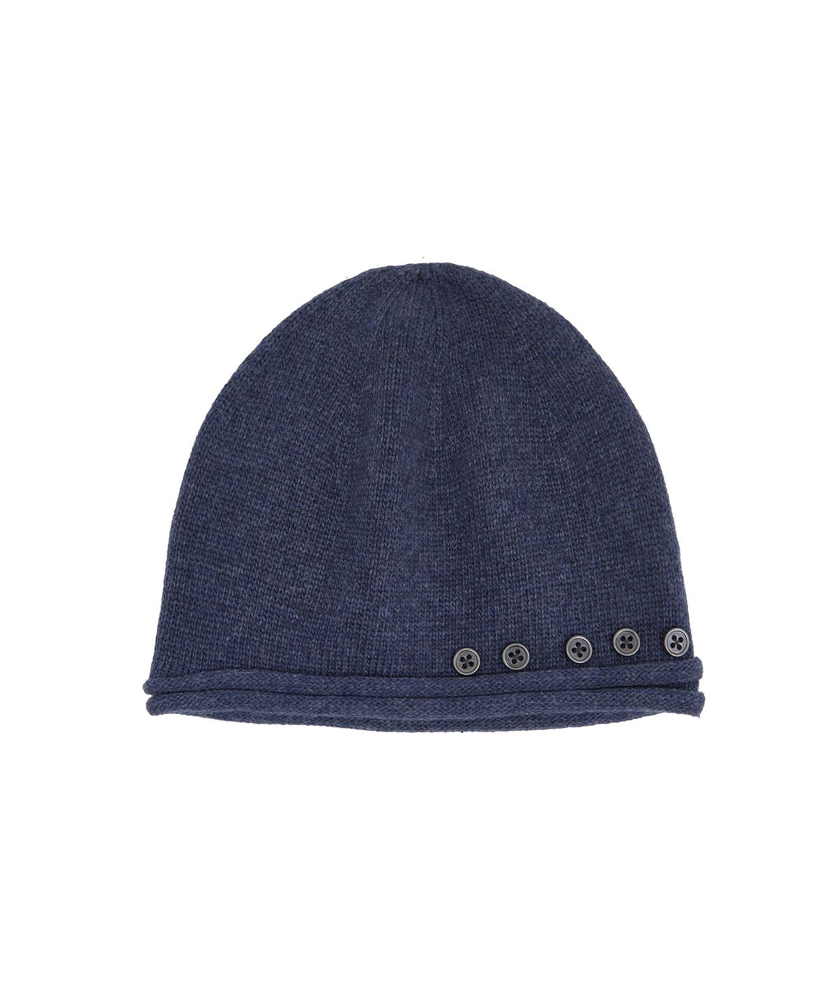 메아(MEA) WOOL LAYERED BUTTON BEANIE [DUTCH BLUE]