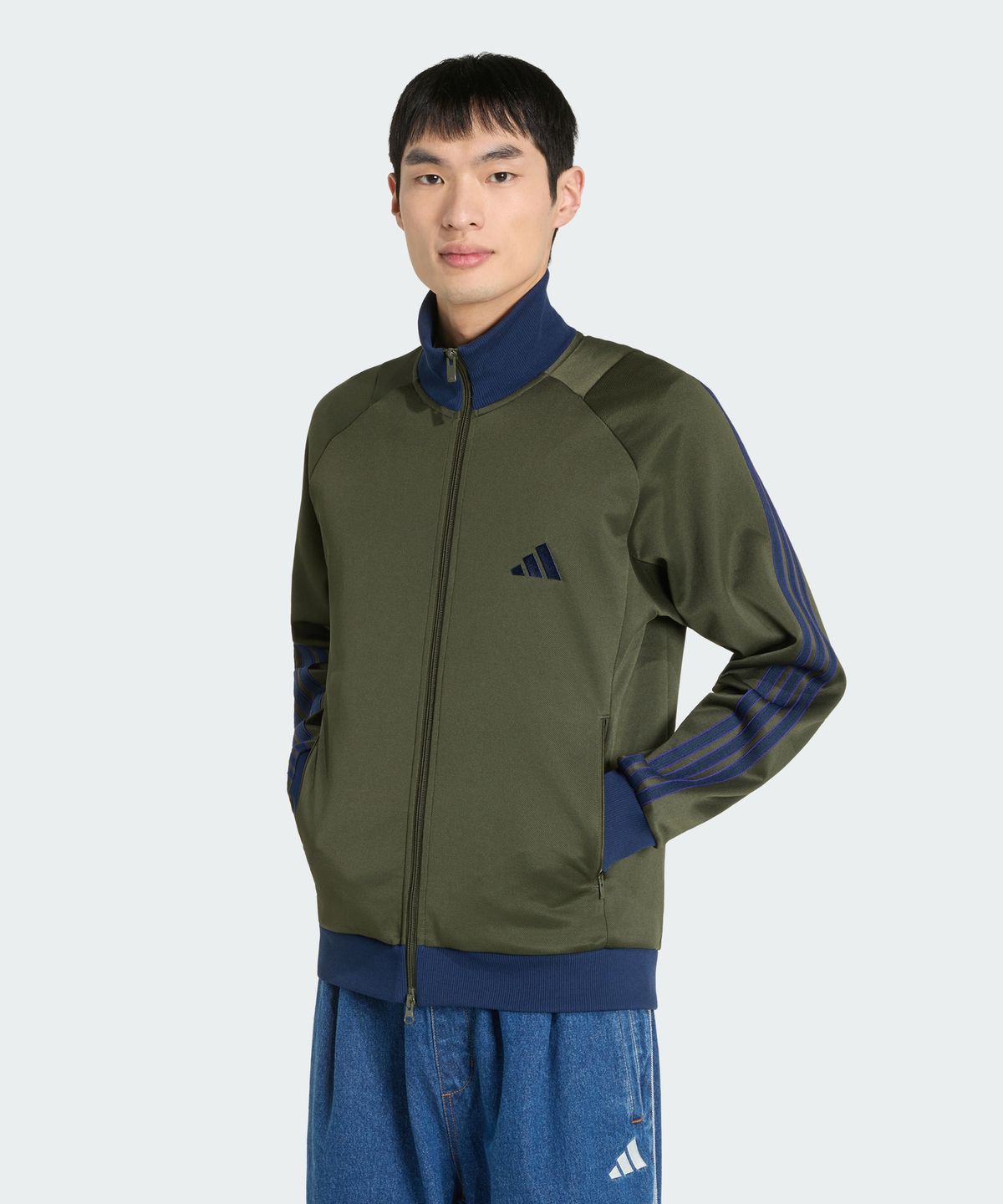 아디다스(ADIDAS) 스태디움 레귤러 핏 피케 트랙 탑 KV5904