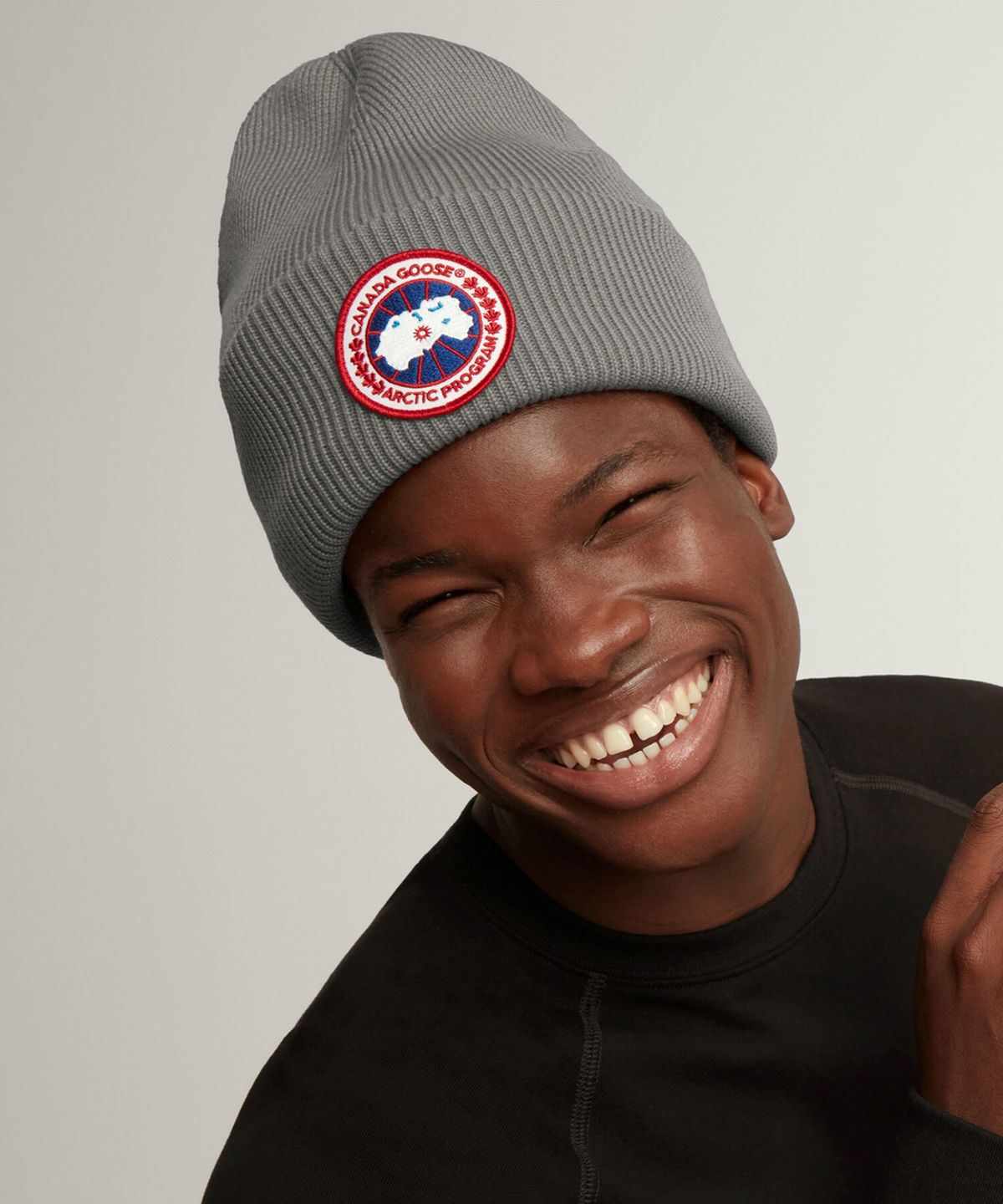 캐나다구스(CANADAGOOSE) 공용 아틱 토크 비니(Heather Grey)_Q236AHHC06GRF