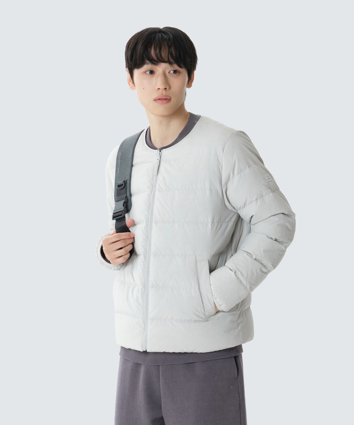 스노우피크 어패럴(SNOWPEAK APPAREL) 랜드 경량 다운 자켓 (S26WMGDJ60) Stone Gray