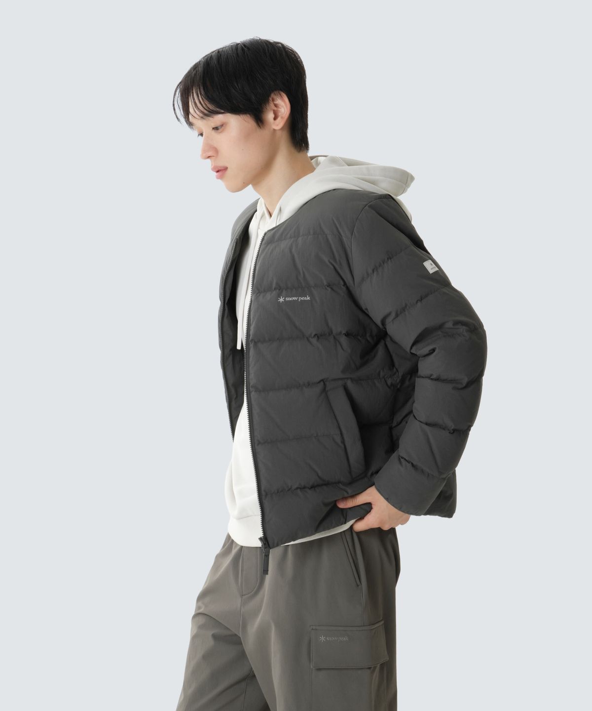 스노우피크 어패럴(SNOWPEAK APPAREL) 랜드 경량 다운 자켓 (S26WMGDJ60) Rustic Khaki