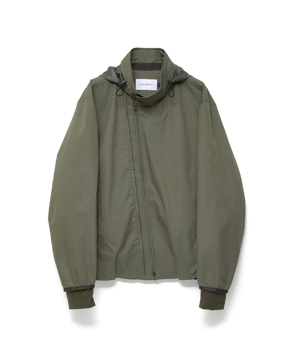 해칭룸(HATCHINGROOM) Diagonal Zip Jacket V2 Olive