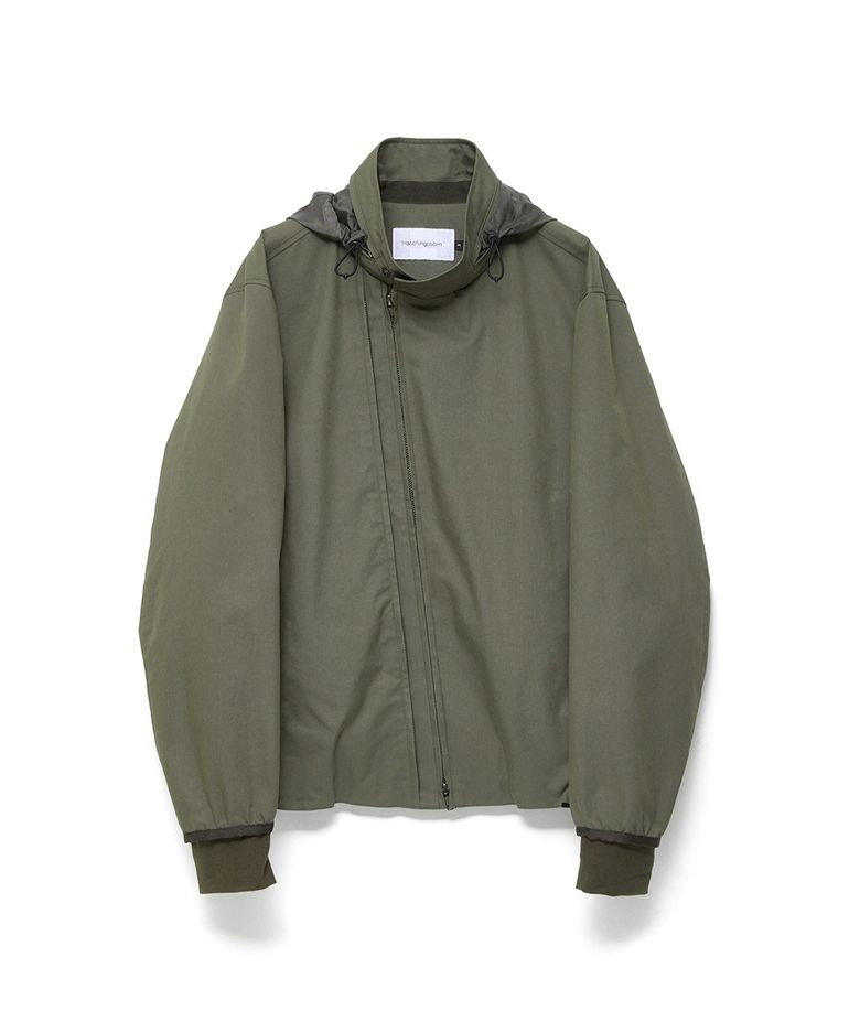 Diagonal Zip Jacket V2 Olive