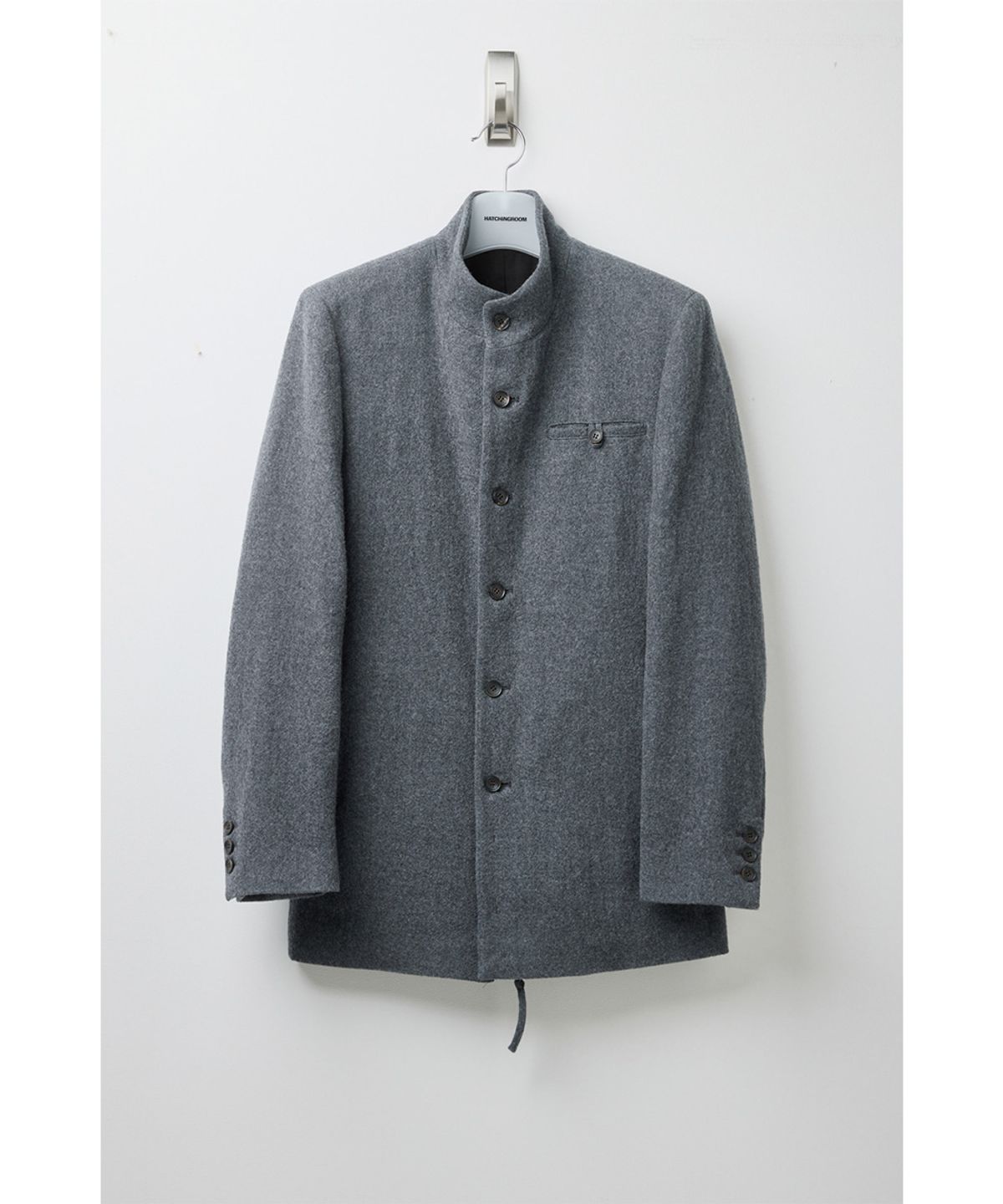 해칭룸(HATCHINGROOM) Stand Collar Coat Charcoal