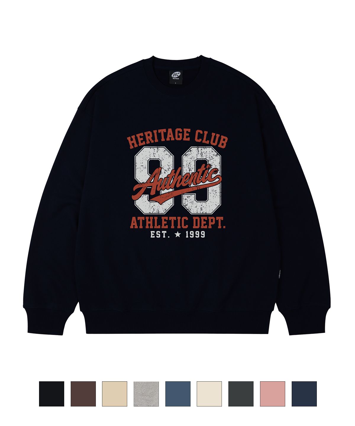 와일드락(WILDROCK) Heritage Club 오버핏 맨투맨_9 COL
