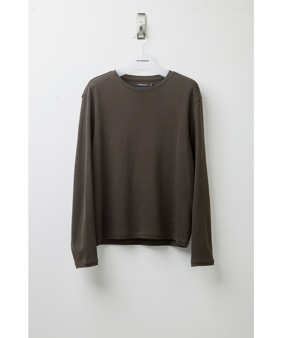 해칭룸(HATCHINGROOM) Rolling Tee Rib Deep Brown