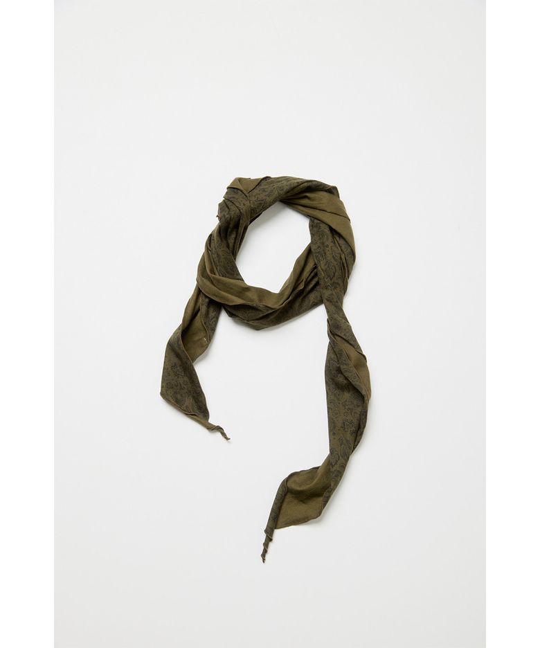 Diamond Scarf Floral Paisley Khaki