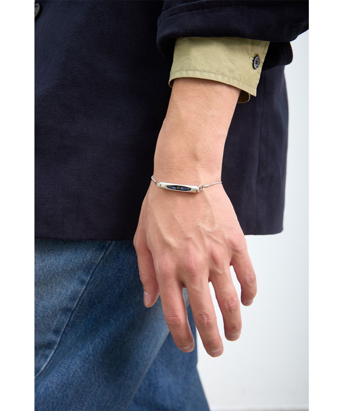 해칭룸(HATCHINGROOM) Cylinder Bracelet Blue
