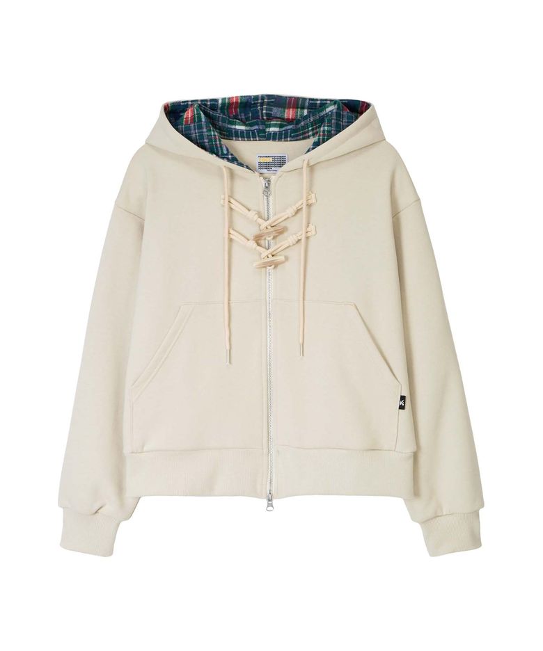 YB x Motka Toggle Button Hood Zip-Up_Ivory