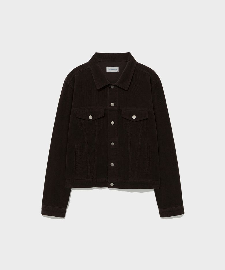 CORDUROY TRUCKER JACKET_BROWN [LC263JK03BR]