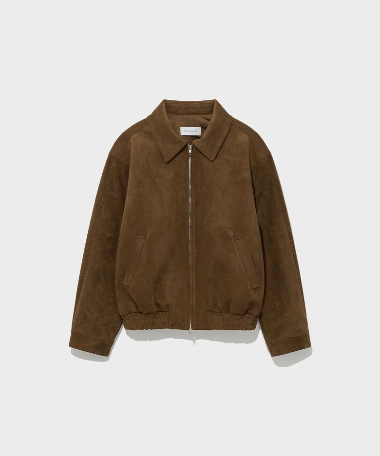 ARTIFICIAL SUEDE ZIP-UP BLOUSON_CAMEL [LC263JP02CA]