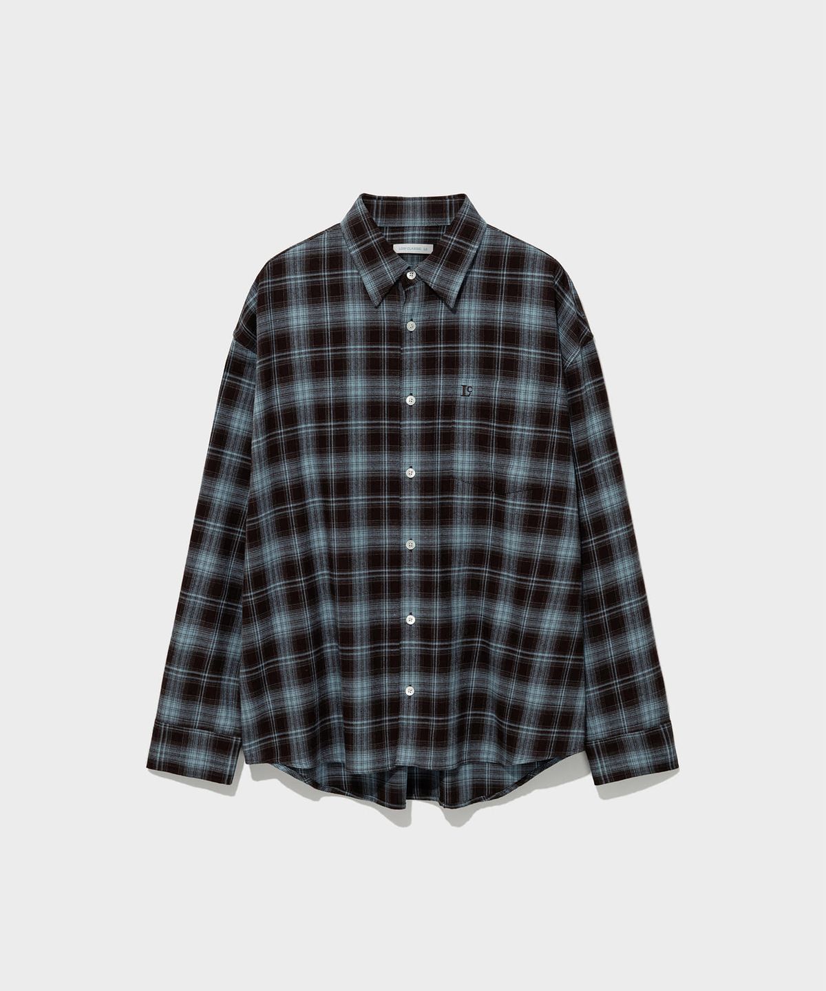 로우클래식(LOW CLASSIC) OVERSIZED Lc FLANNEL CHECKED SHIRT_BROWN [LC263SH01BR]