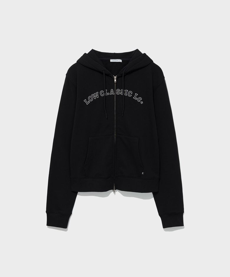 Lc REGULAR ZIP-UP HOODIE_BLACK [LC263TS10BK]