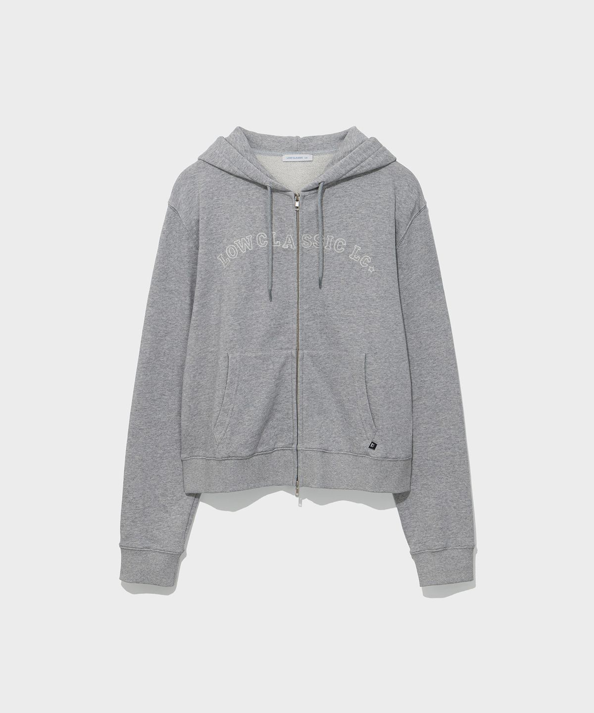 로우클래식(LOW CLASSIC) Lc REGULAR ZIP-UP HOODIE_MELANGE GREY [LC263TS10MG]