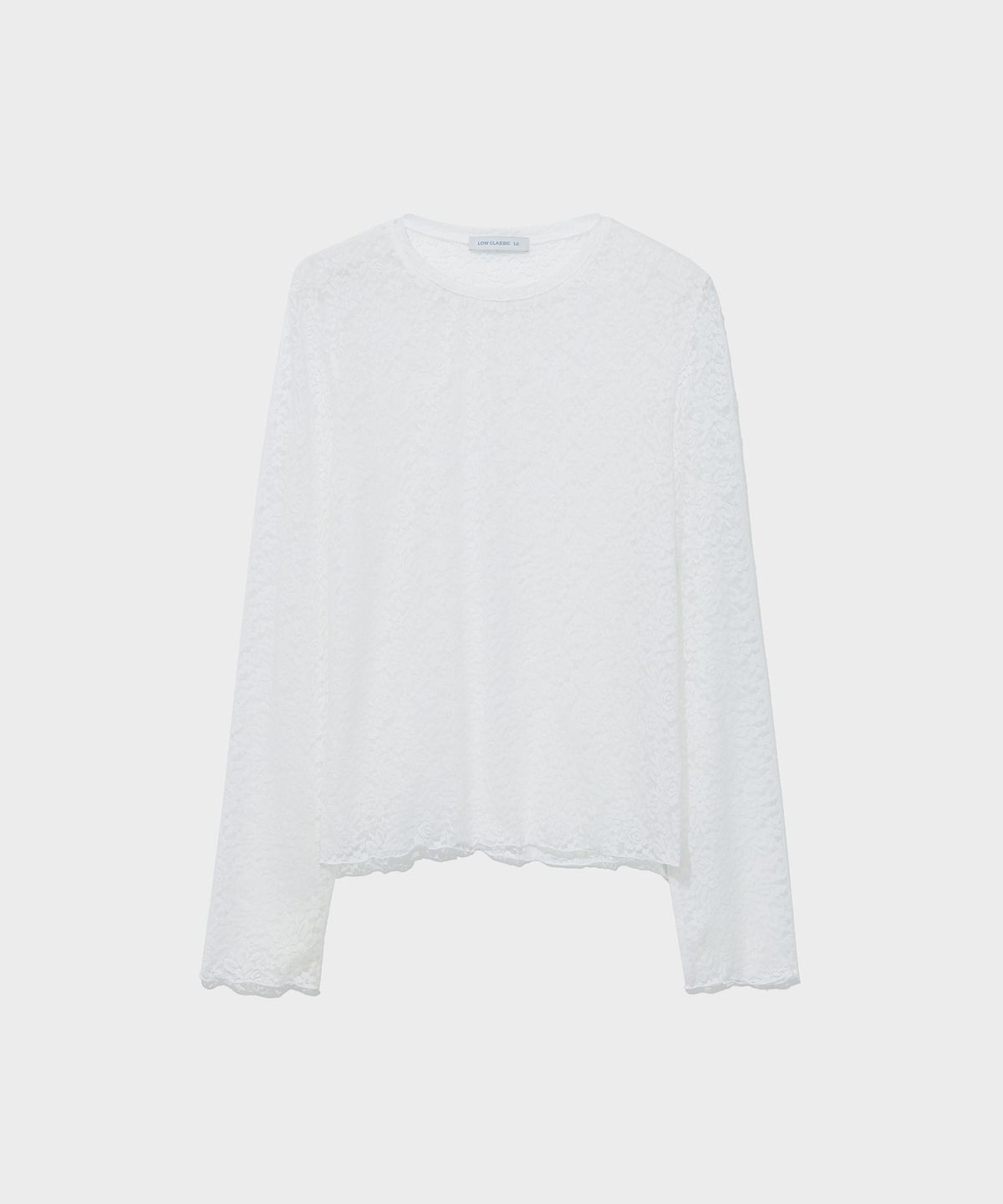 로우클래식(LOW CLASSIC) LACE LONG SLEEVE TEE_IVORY [LC263TS15IV]