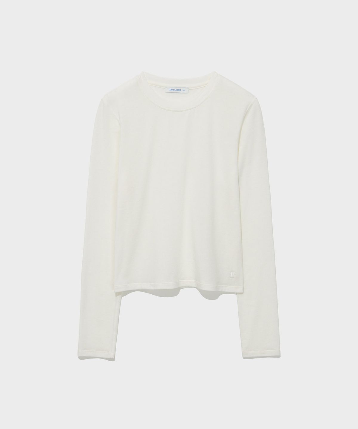 로우클래식(LOW CLASSIC) WOOL-BLEND STITCH LONG SLEEVE TEE_IVORY [LC263TS18IV]