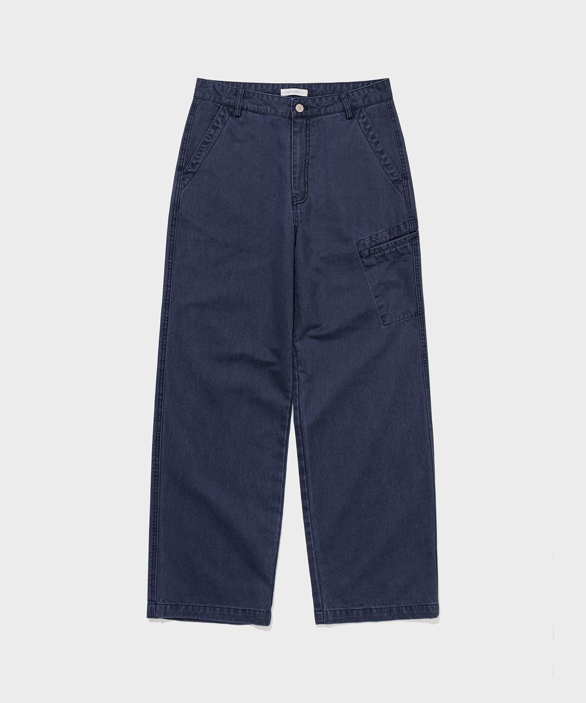 로우클래식(LOW CLASSIC) WASHED COTTON UTILITY PANTS_NAVY BLUE [LC263PT01NL]