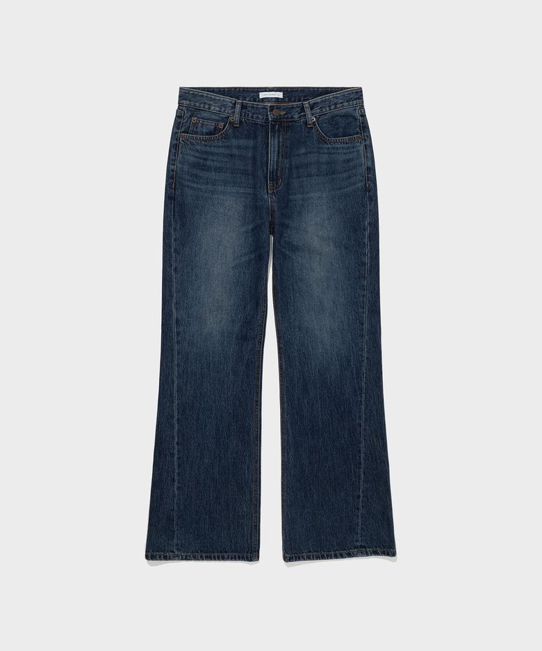 MID-RISE BOOT-CUT JEANS_MID BLUE [LC263PT21MB]