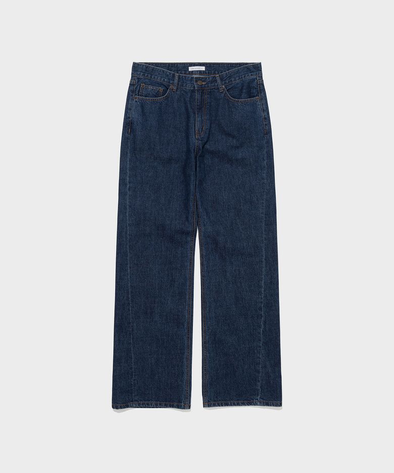 MID-RISE ROLL-UP JEANS_DARK BLUE [LC263PT22DU]